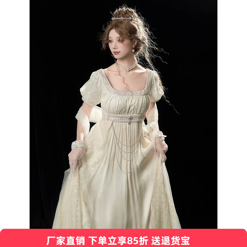 Lolita Imperial Dress Evening Gown with a High-End Feel, Super Fairy-Like Retro Court-Style Dress, Elegant Birthday and Coming-Of-Age Ceremony Dress