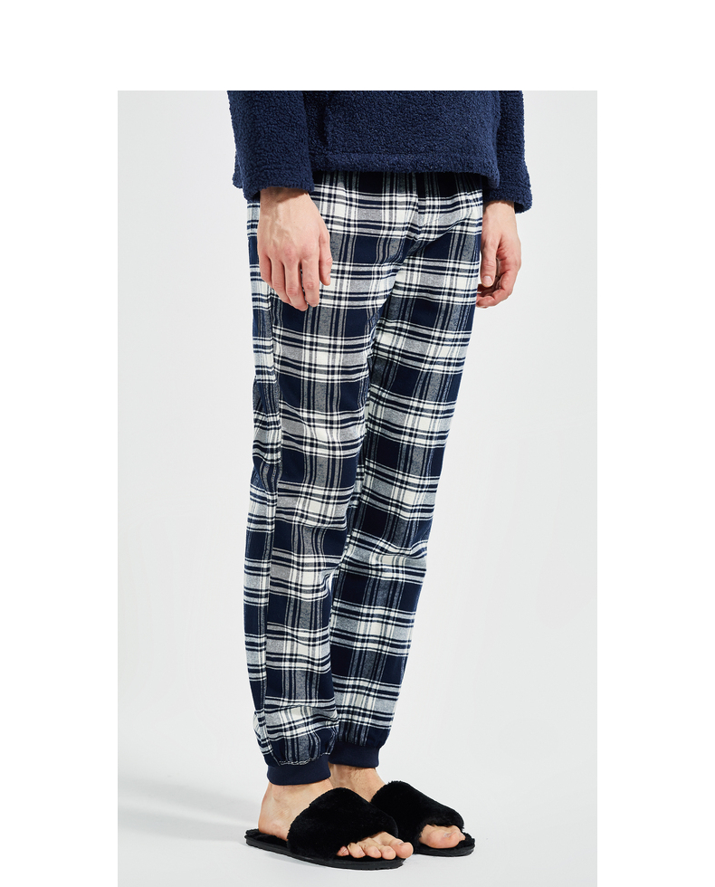 GXG đồ lót mùa xuân và mùa thu và mùa đông quần pyjama nam quần cotton retro có thể được mặc bên ngoài quần đồ ngủ lưới lỏng quần thể thao nam