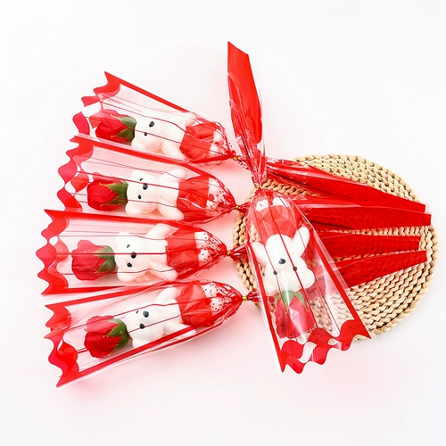 Мыло на день матери с розой в составе, подарок на день рождения, с медвежатами