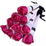 День богиня подарок одиночная ветвь имитация мыла цветочная гвоздика Дарка подарка розовая цветочная напольная напольная сканирование Подарок код сканирования