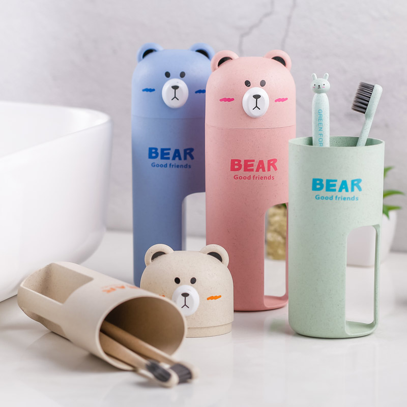 Creative Toilet Toothpaste Toothbrush Shelf Minimalist Couple Wash Suit Tooth box toothbrushing mouthwash cup shelf-Taobao