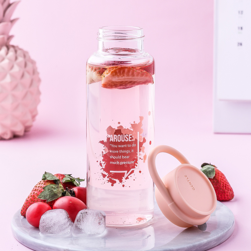 One ink ins girl heart out portable trend cute super cute scented tea water separation tea glass drinking cup