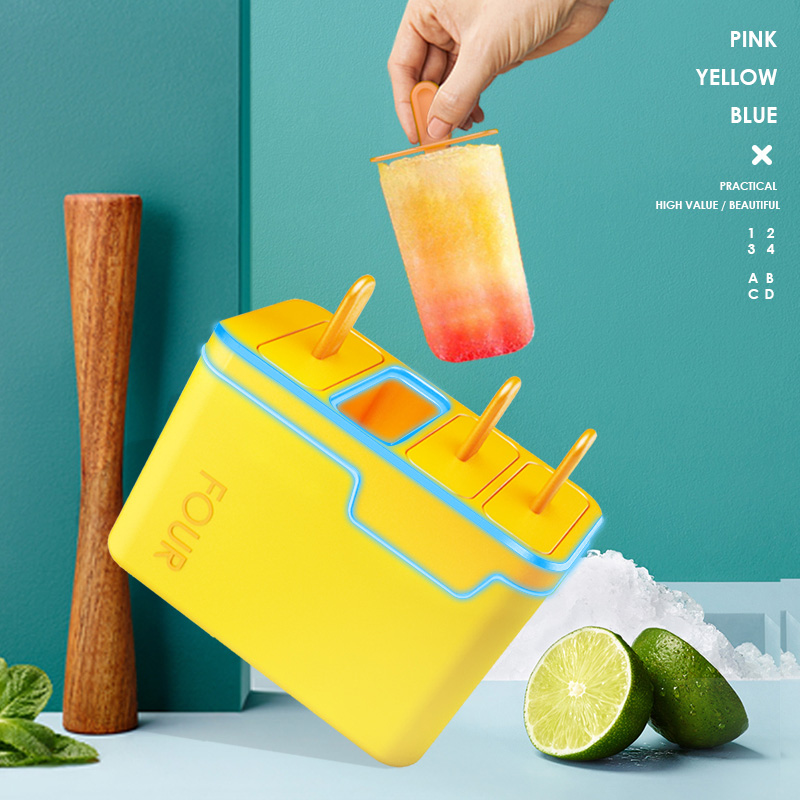 Ice cream molds Home ice bar Ice Cream with lid homemade ice stick to make ice ice-making box ice cream sharper