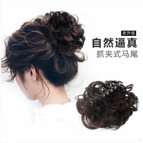 Wig grip large size hair ring shot head fake hair disc hair ornaments Girls disc hairdresser Semi-shot head wig ring