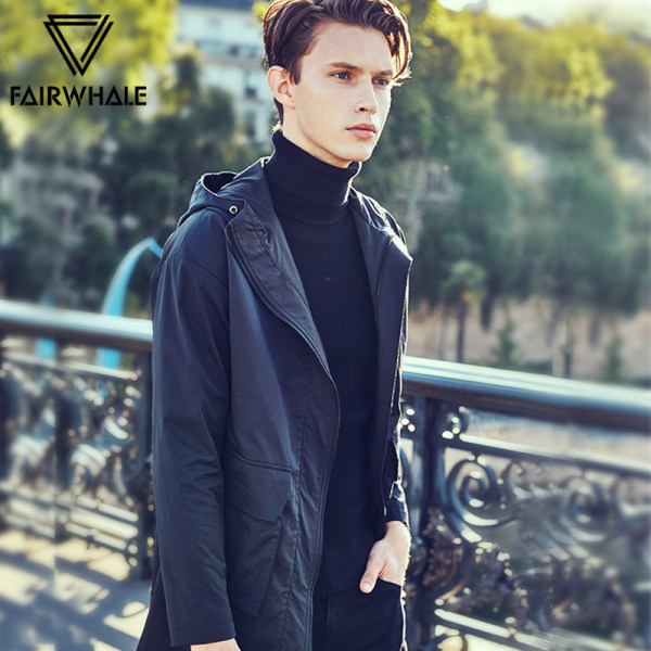 17年秋冬新款 Mark Fairwhale 马克华菲 男式高领套头针织衫 聚划算+优惠券折后￥118包邮（￥178-60）2色可选