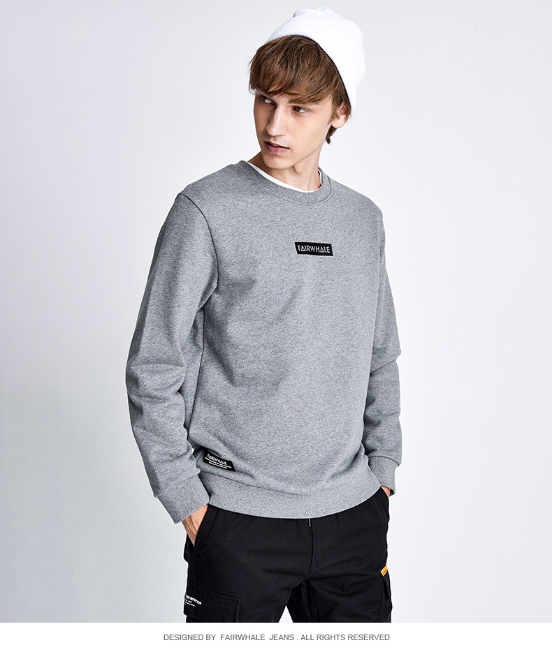 Mark Fairwhale 马克华菲 宽松加绒保暖 男式卫衣 聚划算+天猫优惠券折后¥188包邮(¥258-70)2色可选