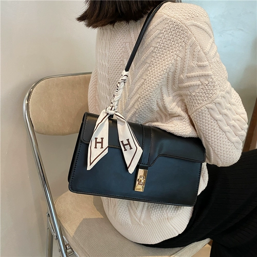 Ретро универсальная модная сумка на одно плечо, изысканный стиль, в западном стиле, яркий броский стиль