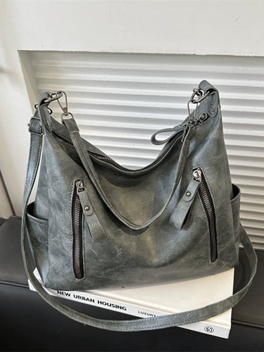 Ретро демисезонная модная вместительная и большая сумка, коллекция 2023