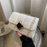 Сумка через плечо, небольшая цепь, летняя небольшая сумка, универсальная сумка на одно плечо с ромбовидным узором, премиум класс