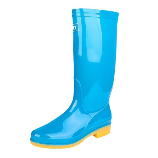 813 Spot Shanghai Pull-Back Rain Boots Women's Mid-High Overshoes Non-Slip Tbottomon Bottom Labor Protection Work Glue Shoes