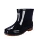 36-45 Pull-On Rain Boots, Short Rain Boots for Men and Women, Waterproof, Non-Slip Rubber Shoes, Wear-Resistant, Warm, Low-Cut Overshoes 557/553