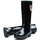 Shanghai Huili Rain Boots 863 Women's High-Top Mid-Top Rain Boots Non-Slip Wear-Resistant Plastic All-Black Water Shoes