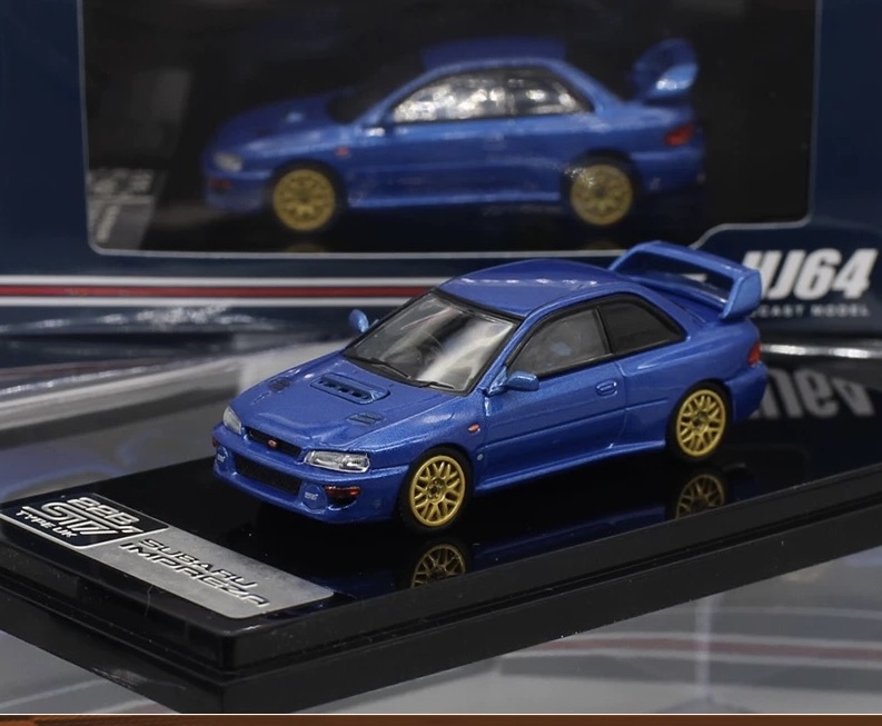 Hobby Japan1:64 Subaru Impreza Wrx 22B Sti Rally Sports Car Alloy Car Model