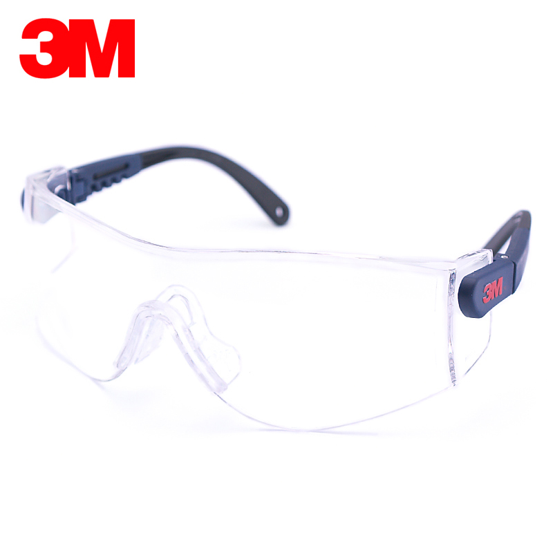3M goggles 10196 goggles transparent anti-dust fog locomotive riding anti-sand-flat light windproof glasses