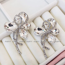 Lace dress diamond diy hand set diamond Hand sew rhinestone on set material Glass ornament Womens clothing accessories