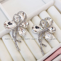 Lace dress diamond diy hand set diamond Hand sew rhinestone on set material Glass ornament Womens clothing accessories