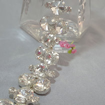 Belly Leather Dance Drilling Chain Crystal Drill Waist Chain Drop Shaped Flow SuCrystal Girdle Waist Accessories Anti Hook Dance Accessories Alloy Chain