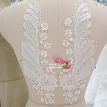 Water soluble to flower embroidered flower three-dimensional flower bouquet with flower sheet DIY decorative accessories national wind patch with large number A47