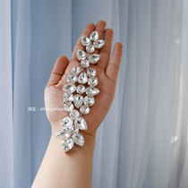 Wedding dress Dress Belly Leather Dance Suit Waist Trim Water Drill Coat Neckline Bright Drill Accessories DIAMOND CHAIN DIY ACCESSORIES CLOTHING ACCESSORIES