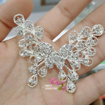 Bright Diamond Ornament Butterfly Glass Wedding Dresses Waist Headwear Decoration Handmade Diy Material Accessories Chest Pin Pins