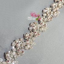 Hand Sewn Drill Chain Clothes Trim water drill chain DIY wedding dress Toast Belly Leather Dancing Sweater Skirt collar Drink