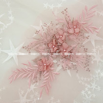 Multi-color stereo embroidery Flowers Wedding dresses Patches Handmade Diy Materials Stage Performance Clothes Decoration Accessories