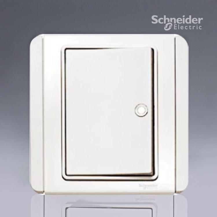 Schneider Switch Socket E3000 Series Fluorescence Open Single - Open Single - Open Single - Open Dual - Cutting Switch White