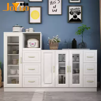 JOYGO dining cabinet simple European dining side kitchen whole cabinet multifunctional high and low Bowl cabinet tea cabinet small wine cabinet