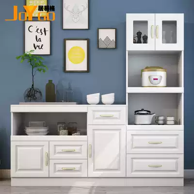 JOYGO dining room cabinet kitchen whole cabinet cupboard pan cabinet electric cooker microwave oven cabinet simple high storage cabinet