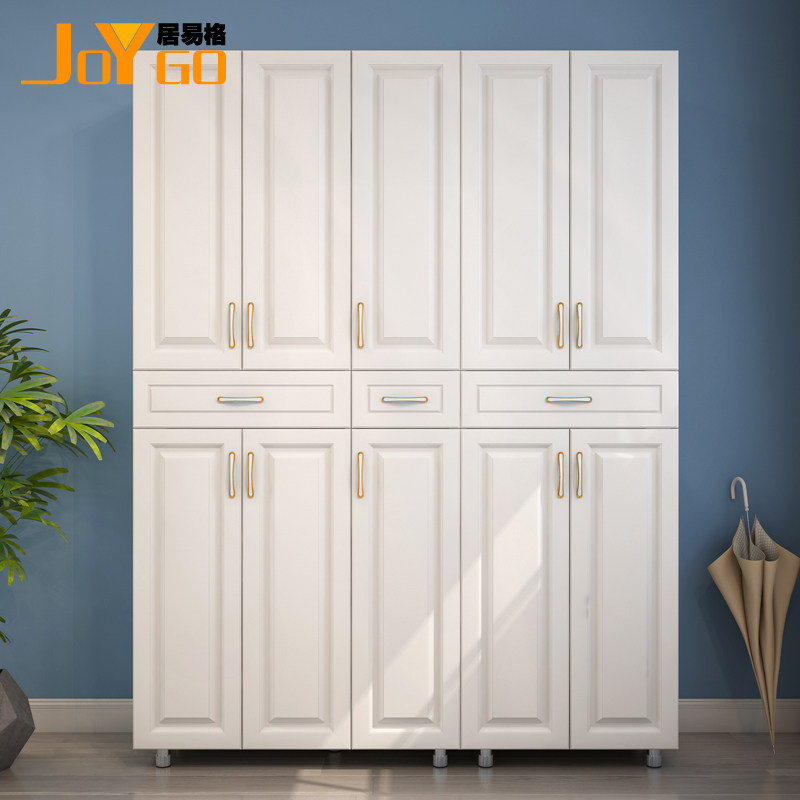 Moisture-proof balcony cabinet metal feet kitchen overall cabinet home bathroom storage locker modern shoe cabinet living room cloakroom - Taobao