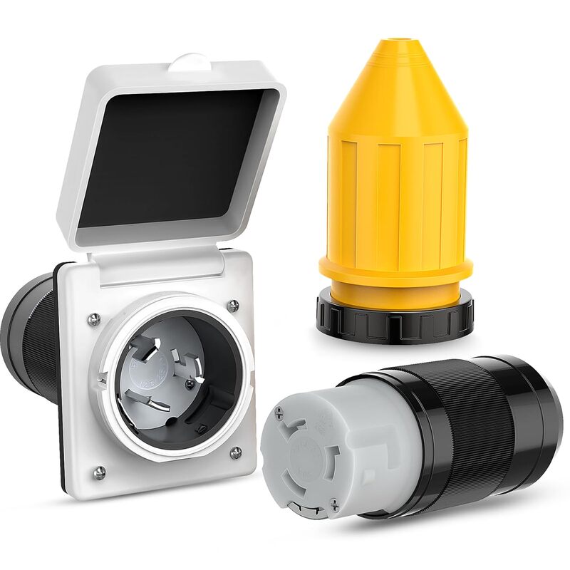 50A Charging Pile Socket American Generator Industrial Plug Rv Yacht New Energy Vehicle Rv Charging Plug