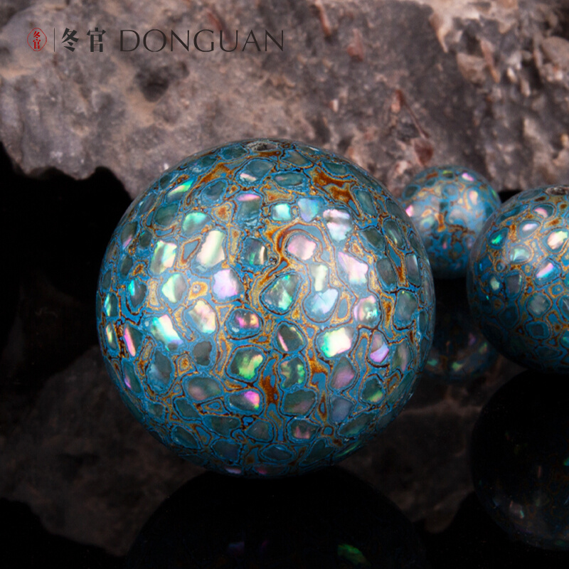 Winter official crafts gifts decoration intangible cultural heritage Chinese-style lacquer beads scattered beads beads accessories inlaid luodian diy original Tianshuibi