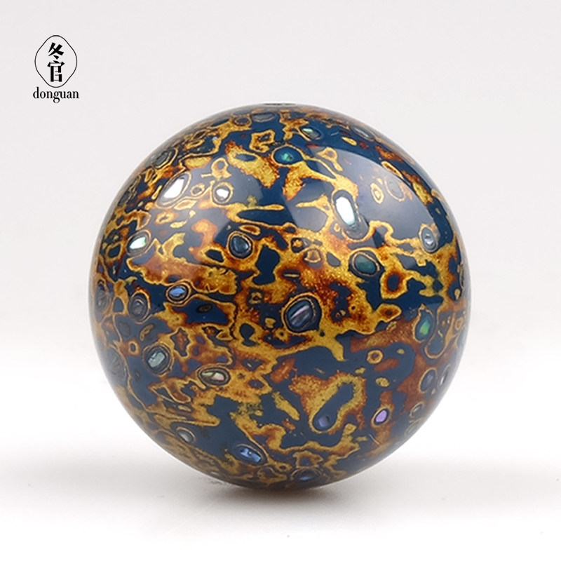 Winter Official Natural Large Lacquer Bead Single Bead White Honey Bracelet Men's Trendy Buddha Bead Necklace Men's and Women's Lacquerware Polygonum Blue Star