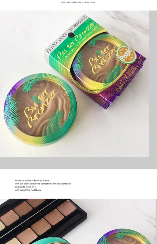 Sydney Beauty Physologists Formula Butter Bronzer Butter Repair Shadow Powder tạo khối 2 đầu