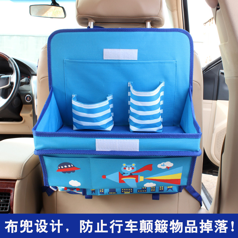 Japanese multifunctional car seat back storage bag seat hanging bag folding storage bag car dining table table