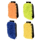 Перчатки для автомойки синель коралловый плюш утолщенная двухсторонняя тряпка для автомойки пенопластовый инструмент для чистки