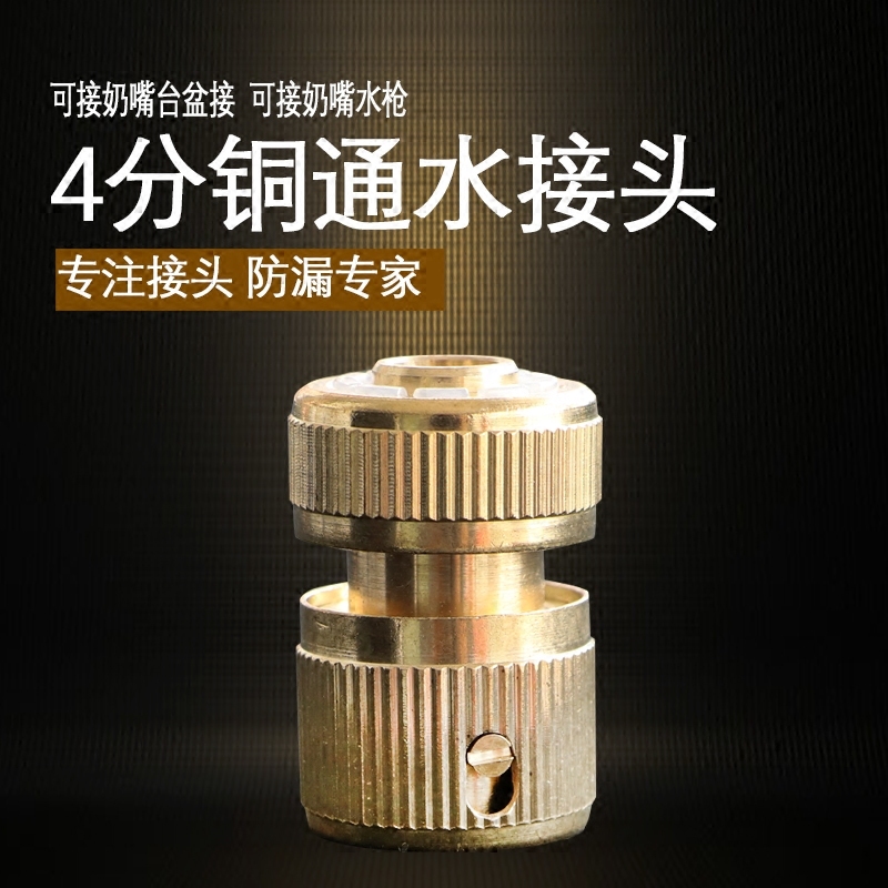 4 8 points copper water connection 4 points 6 points 5 points Copper quick connector car wash water gun with quick pipe fittings parts