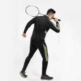 Форма для бадминтона, комплект, утепленный теннисный лонгслив для настольного тенниса, спортивные штаны для тренировок