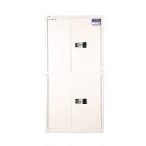 Through double section fingerprint security cabinet