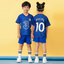 21 Chelsea Jersey home William Plisic away childrens football uniform mens and womens training uniform primary school students