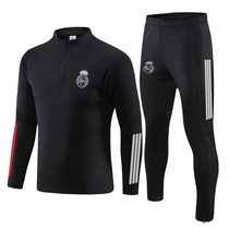 Real Madrid team football uniform training suit appearance clothing custom autumn and winter long sleeve trousers sports suit cardigan adult children