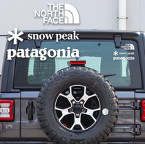 Japan outdoor camping mountain Tide brand snowpeak snow peak dod back waterproof car sticker