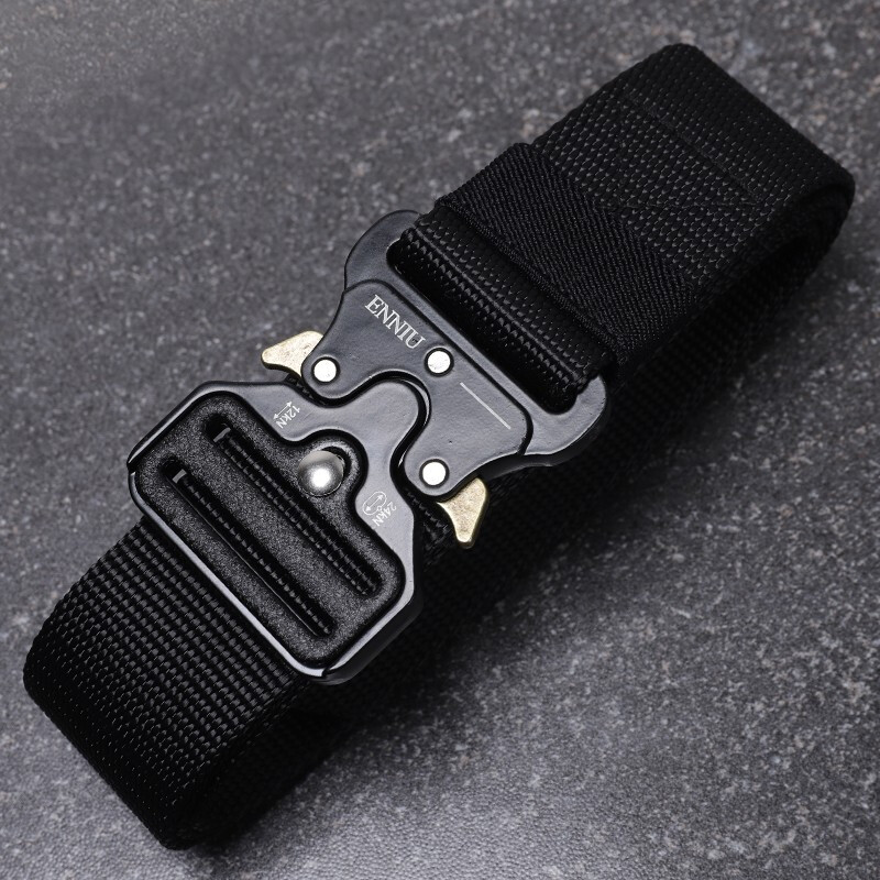 Shilong canvas belt outdoor leisure multi-functional nylon belt trousers with men and women accessories belt tactical canvas belt