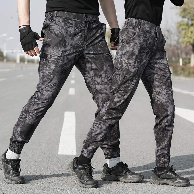 2022 - 4 season camouflage pants men outdoor wear - resistant to wear - and - wear - saving trousers for spring and summer military training trousers