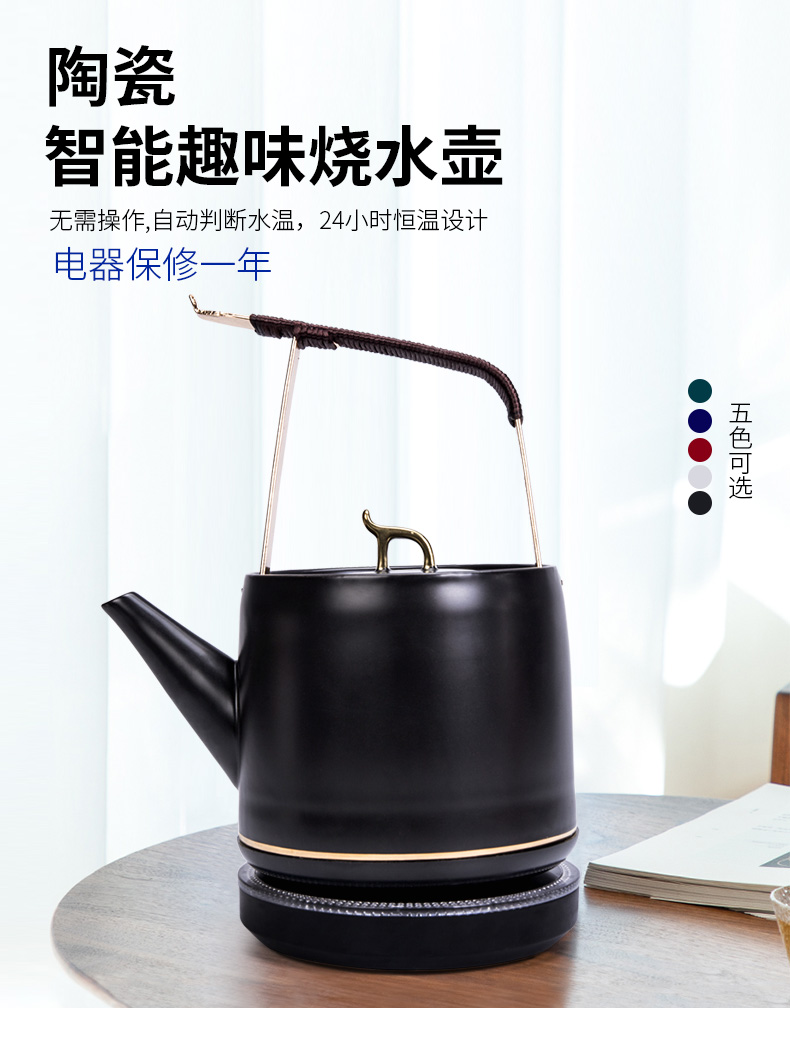 Ronkin home small electric kettle modern boiled tea exchanger with the ceramics TaoLu steamed tea stove teapot