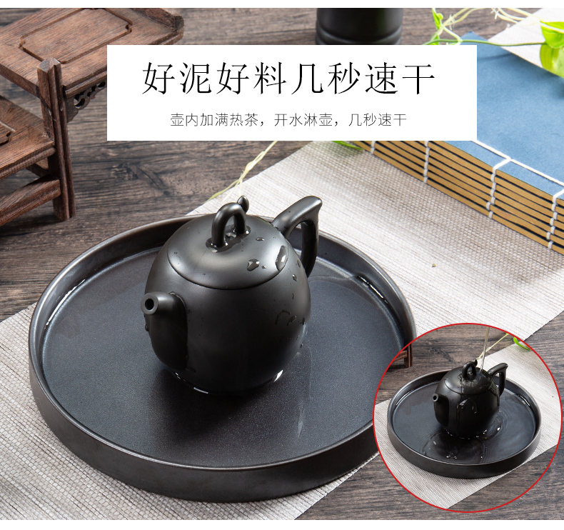 Ronkin ceramic tea pot - single pot of kung fu tea sets stone gourd ladle pot of household teapot manual xi shi purple clay pot