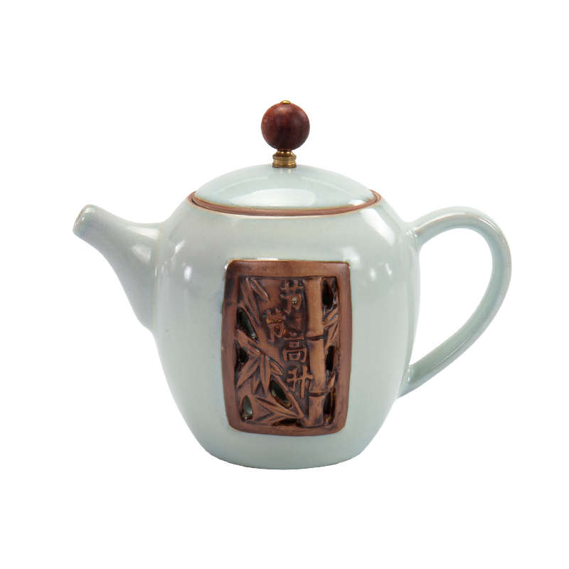 Ronkin vesicles ceramic teapot kung fu tea sets spare parts manual single pot home tea with tea