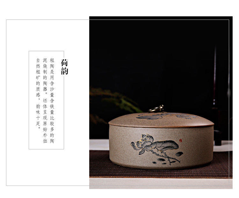 Ronkin ceramic seal pot of pu 'er tea pot large tea cake store receives the seventh, peulthai the tea taking kung fu tea accessories