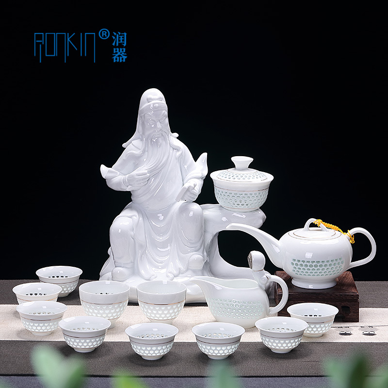 Ronkin kung fu tea set lazy people make tea device of a complete set of household hot ceramic cups suit the teapot