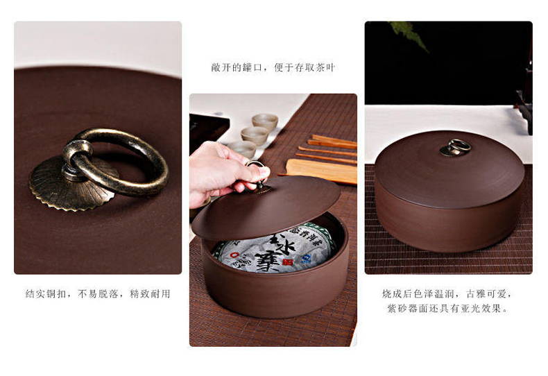 Ronkin ceramic seal pot of pu 'er tea pot large tea cake store receives the seventh, peulthai the tea taking kung fu tea accessories